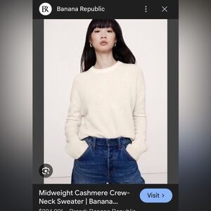 Final Price- No Offers!! Banana Republic Women's Oversized Cashmere Sweater